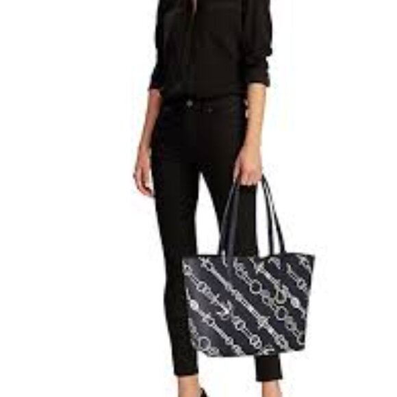 Ralph Lauren nautical tote bag, Anchored Ropes EUC - Picture 1 of 15